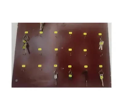 an overhead view of a group of parking meters at Peruvian Apartment in Lima