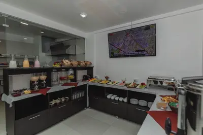 a large kitchen with aasteryasteryasteryasteryasteryasteryasteryasteryasteryasteryastery at Classic Hotel Cusco in Cusco