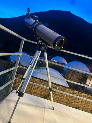 a telescope on the roof of a boat at MISKI SAMAY DOMO BOUTIQUE in Urubamba