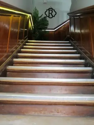 an empty staircase in a building at Hospedaje CASA REAL in Huancayo