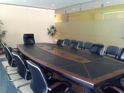 a conference room with a large table and chairs at Blue Star Hotel in Lima
