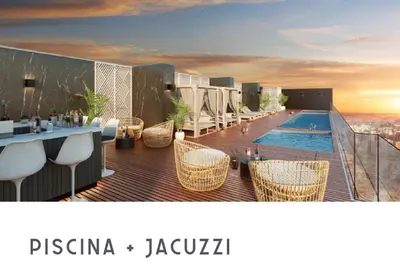a rendering of the rooftop of a hotel with a swimming pool at Departamento en Barranco - Like at Home in Lima