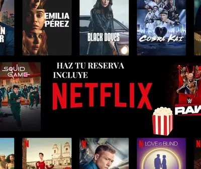 a collage of movies and tv shows at Apartamento-Santa Anita, Villa Caly in Lima