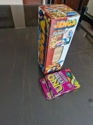 two boxes of candy on top of a table at Apartamento-Santa Anita, Villa Caly in Lima