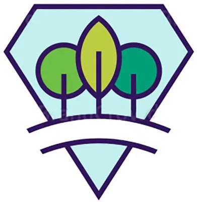a green logo with a banner in the background at Moderno Apartamento Vista al Parque - San Borja Sur - Lima Perú in Lima