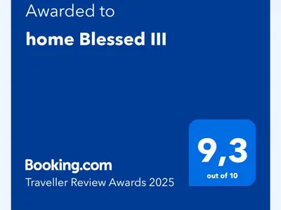 a screenshot of a phone with the home blessed iii text at home Blessed III in Lima