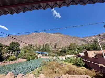 a view of a mountain from a house at Casa Victoria - Huayllabamba, Urubamba Cusco, Perú in Huayllabamba