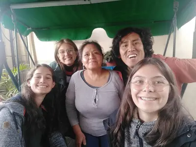 a group of people posing for a picture at A great experience in the South cone of Lima! in Lima