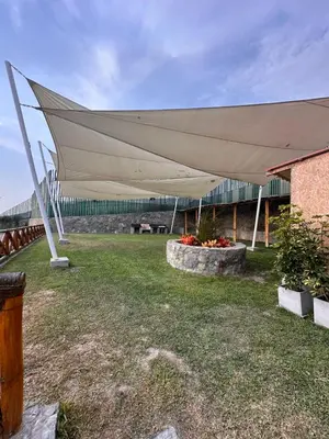 a large tent in front of a building at Mirador 101 in Asia