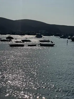 a group of boats in a large body of water at Ocean View Premiere Depa Naplo in Naplo