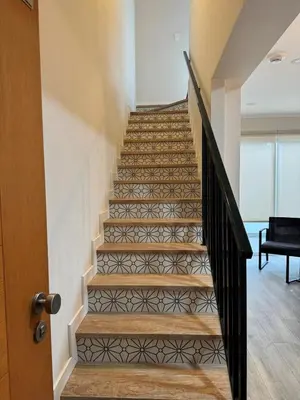a staircase in a building with a stair case at Exclusive apartment Barranco! in Lima