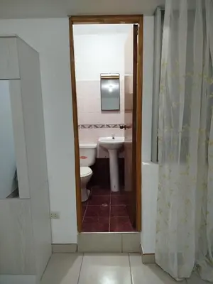 a bathroom with a toilet and a sink at Apartamento entero en Ayacucho in Ayacucho