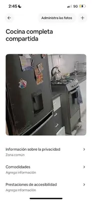 a picture of a refrigerator in a kitchen at Katari Home Peru in Lima