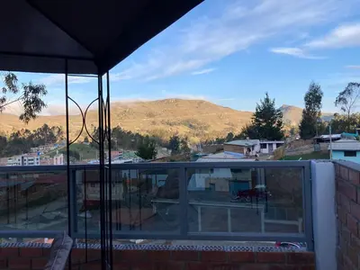 a view from the roof of a house at Villa Hidalgo - Centro Vacacional in Pazos