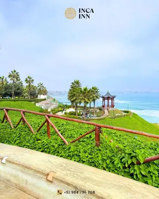 a view of the beach and the ocean at Miraflores ocean view in Lima