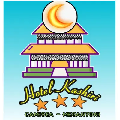 a logo for a hotel kasbah with a pagoda at Hotel Kashiri in Sabeti