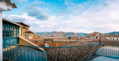 a view from the roof of a building at HOTEL PALACE DIAZ inn in Cusco