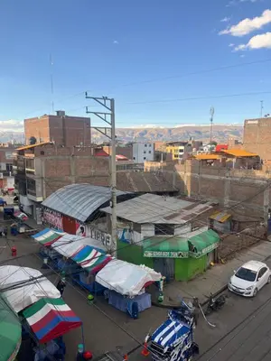 a view of a city with buildings and a street at HOSTElANDES in San Antonio