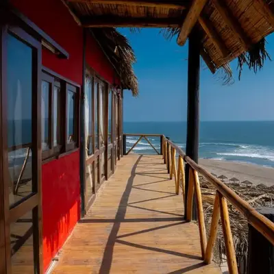 Linda Casa de playa con vista al mar de Wakama