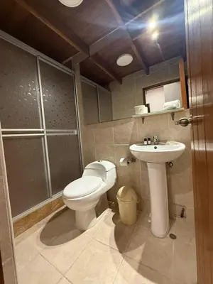a bathroom with a toilet and a sink at Serendipia City Comfort Suite 901 in Lima