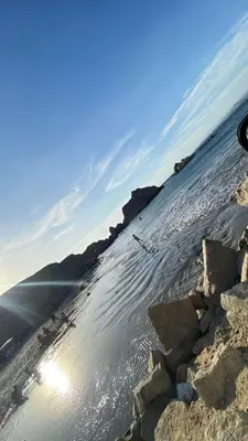 a view of the ocean with rocks in the water at Ocean Home in San Juan de Marcona