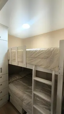 a bedroom with two bunk beds in a room at Pueblo Libre 501 in Lima