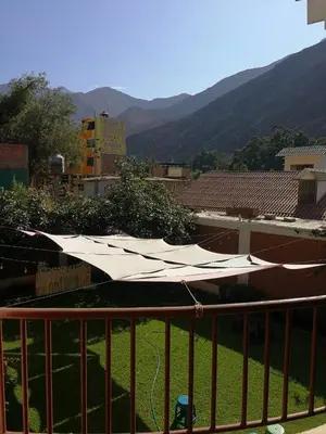 a large white airplane sitting on top of a yard at Large quiet apartment in condominium in Santa Eulalia