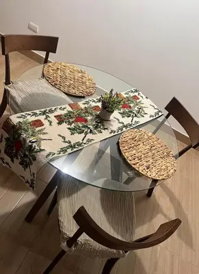 a glass table with two chairs and a glass table with at Habitación con baño privado, duplex con ambientes compartidos in Lima
