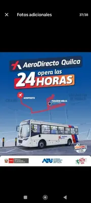 an advertisement for a bus on a website at Hospedaje Dajoka's in Lima
