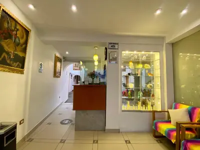 a room with a shop with a display case at Mistico San Blas Boutique in Cusco