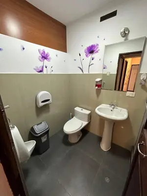 a bathroom with a toilet and a sink and a mirror at Euler House`s in Cusco