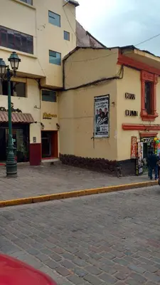 a building on the side of a street at Hospedaje Qori Punku in Cusco