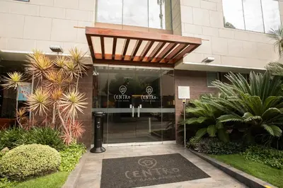 a entrance to a building with a sign on the door at Centro by Casa Andina Miraflores in Lima