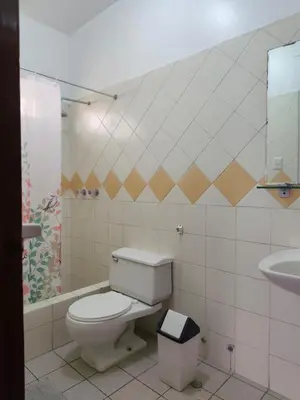 a bathroom with a toilet and a sink at Hotel San Isidro Inn in Lima