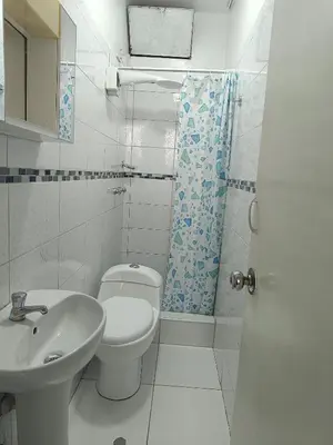 a bathroom with a toilet and a sink and a shower at Room 5 Star Miraflores in Lima