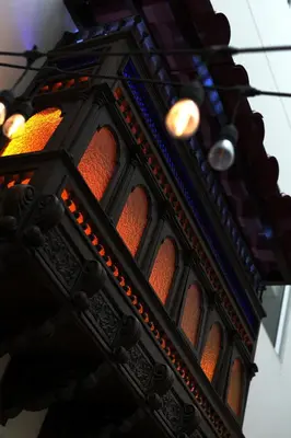 a close up of a traffic light on a street at Hotel Britania Crystal Collection in Lima