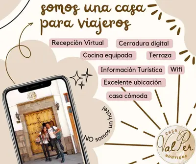 a screenshot of a cell phone with a map ofza parazayards at Casa ValPer in Cusco