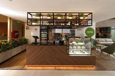 a bakery with a display case in a store at Casa Andina Standard Benavides in Lima