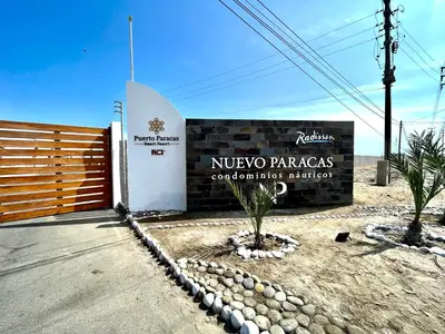 a sign for a niveo paraisos competition kitchen at 1 Fila Vista Bahía Paracas - La Velas 501 T1 in Paracas