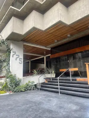 a building with stairs in front of a building at 23 Dpto de Estreno Miraflores in Lima