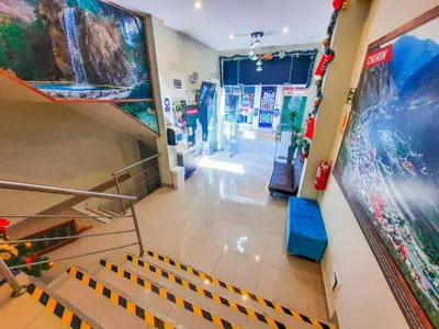 an overhead view of a staircase in a store at Brianny Hotel in Churín
